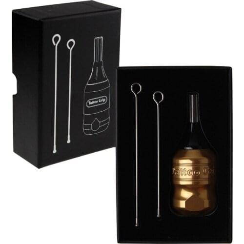 1pcs Tattoo Handle Tattoo Machine Handle Carved Aluminum Alloy Motor Handle Lock Short Adjustable Tattoo Needle Length 6 colors