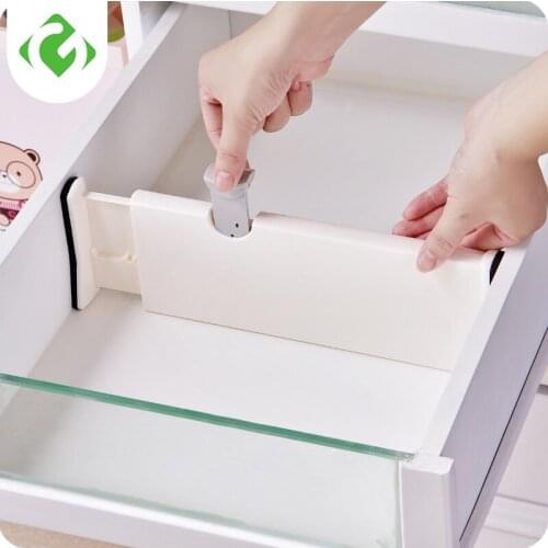 1pc Telescopic Storage Organizer Drawer Partitions Household Creative ABS DIY Wardrobe Socks Spacer Classified Separator Plate