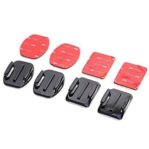 2pcs Flat + 2pcs Curved Adhesive Sticky Mount for Gopro Hd Hero2 Hero3 Hero 3 4