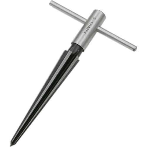 5mm-16mm Repairmans Taper Reamer De Burr Burring Holes 1:10 Hand Reamer Bearing Handle Hand Held Reamer Hole Pipe Chaser Reaming