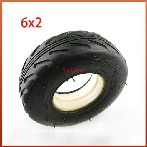 6 Inch Solid Tires 6x2 Polyurethane Foam Filled Tire for Electric Fast Wheel F0,jackhot,Nes Carbon Fiber Scooter Accessory