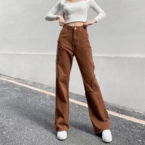 70% Dropshipping!!Women Pants Floral Patchwork Loose Fashion Mid Rise Solid Color Trousers for Work