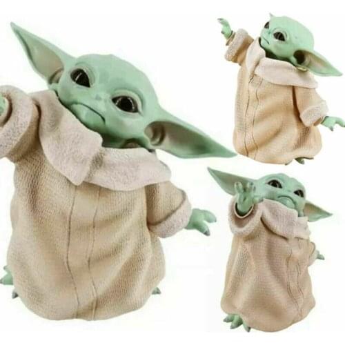 8cm Star Wars Mandalorian Yoda Baby Collection Action Figure Toy PVC Car Decoration Toys Doll for Childrens Day Christmas Gift