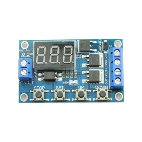 Car Time Delay Switch Module Adjustable 12v24v High Power MOS Tube Control Automatic Timing without Relay