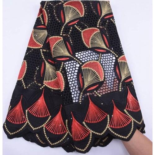 Pure Cotton Design Black African Laces Fabrics 2020 High Quality Nigerian Lace Swiss Voile Lace In Switzerland For Wedding S1943
