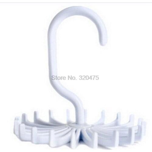 By dhl 500pcs high quality Plastic Rotating Multi-purpose Rack Pawl Scarves Storage Shelf