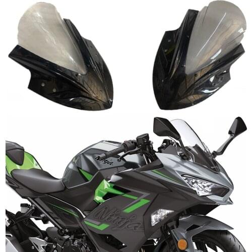 For Kawasaki NINJA400 2019 2020 NINJA250 300 2013-2018 Motorcycle Windshield Windscreen Ninja250 300 2013 2014 2015 2016 2017