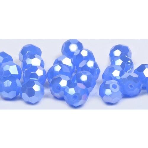 Austrian Crystal Football Shape 4/6/8mm Faceted Round Loose Beads Jewelry Bracelet Accessories Making DIY