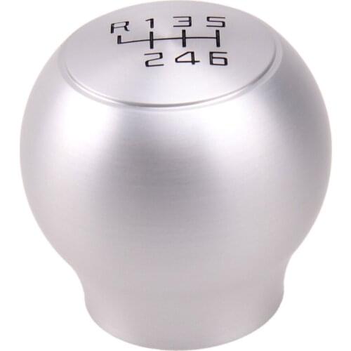 6MT Car Auto Gear Shift Knob Cap Silver Alloy Duty Fit for Chevrolet Cruze 2009 2010 2011 2012 2013 2014