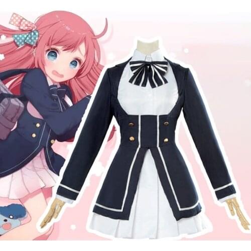 Anime Zombieland Saga Sakurs Minamoto Cosplay Costume Halloween Carnival Party Women Lolita Dress Suit Outfit