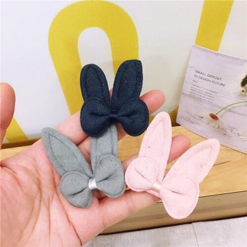 Sew on 20pcs/lot Cloth rabbit ear Padded Patches Appliques For Clothes Sewing Supplies Decoration