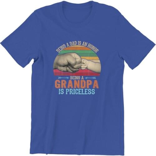 Westcreek Vintage Being A Dad Is An Honor Being A Grandpa Is T-Shirt Black Couples For Boy Men Clothing 62885