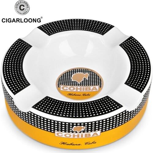 CIGARLOONG Cigar Ashtray Ceramic Fashion Living Room Decoration Large Tank Cigar Smoke Ashtray CLG-0263