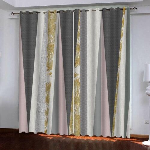 Custom New 3D curtain For living room kids bedroom 3D curtains Abstract geometry Blackout decoration home modern bedroom curtain