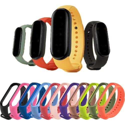 Bracelet For Xiaomi Mi Band 5 Sport Strap Watch Soft Silicone Wrist Strap For Xiaomi Mi Band 5 Bracelet Miband 6 Wrist Strap New