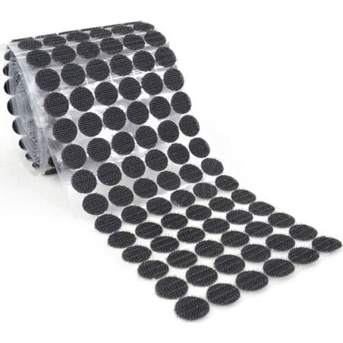 10-25mm Self Adhesive Fastener Tape Dots Strong Glue Magic Sticker Disc White Black Round Coins Hook Loop Tape #Ro