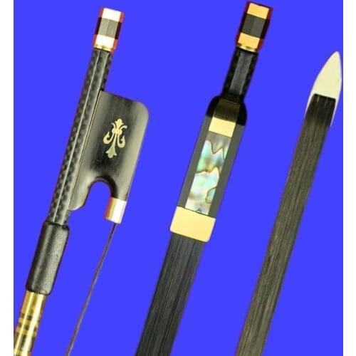Carbon fiber 4 / 4 cello bow carbon fiber lattice cello bow tone pure feel comfortable