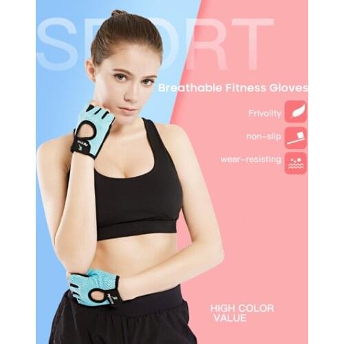 Cycling Gloves Fitness Gloves Gym Weightlifting Cycling Yoga Bodybuilding Training Thin Breathable Non-slip Half Finger Gloves