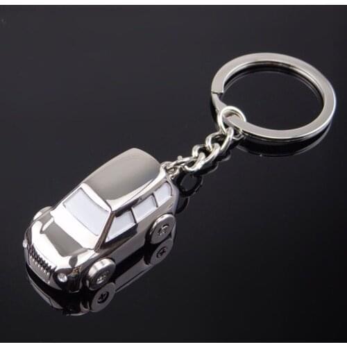 High Quality Four Rounds Car Model Creative Car Key Chain Cool Car Key Ring Funny Car Keychain For Mazda Opel Audi Motorcycle