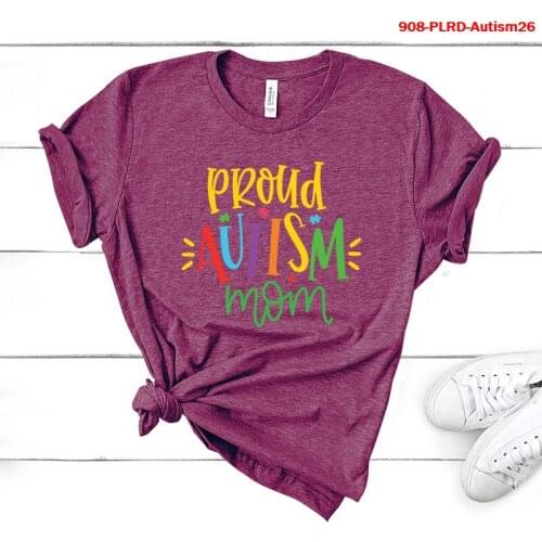 Autism Seeing The World Differently Print Women Tee Casual Female T-shirt Gifts Camisas Mujer Women Clothing Fashion Graphic Tee