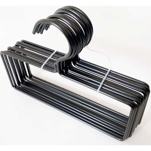 10 pcs Wardrobe Hangers Clothes Hanging Racks rectangular Clothes Hangers Iron Hangers Creative Scarf Hangers Metal Hanger