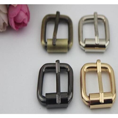 20 PCS/lot) 4 color high quality inner diameter 2.0 cm square hardcore straps pull pin buckle handbags diy metal accessories