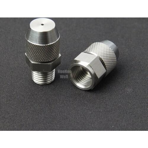 3pcs 1/4" Female/Male Thread Each Three Sizes 304 Stainless Steel Spray Nozzle Atomization Humidification Remove Dust Sprinkler