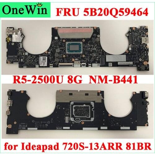 5B20Q59464 for Ideapad 720S-13ARR 81BR R5-2500U 8G CPU 13.0 Laptop Itegrated Motherboards 100% Work ES321 NM-B441 NM-B44 R52500U