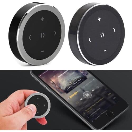 Wireless Bluetooth Remote Control Car Steering Wheel General Motorcycle Bike Media Button For IOS Android Phone Car Kit