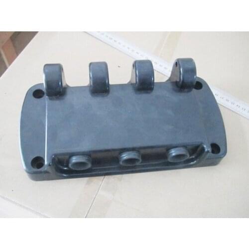 Black PP Head Panel with Discharge Holes Ice Cream Machine Replacement Spare Parts