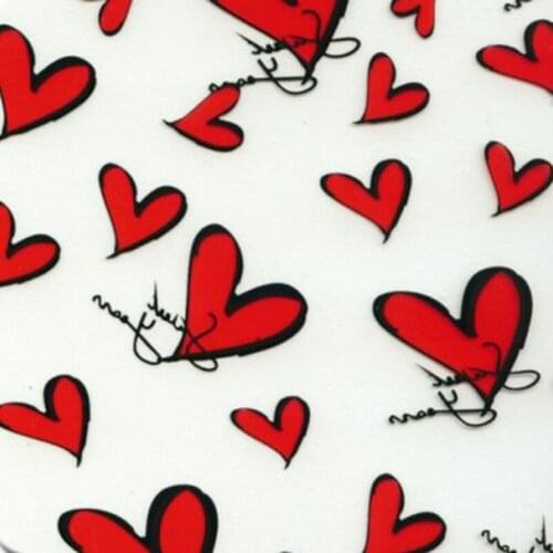 CSCY174 0.5mX20m hydro dipping film cartoon love shape pattern films hydrographic