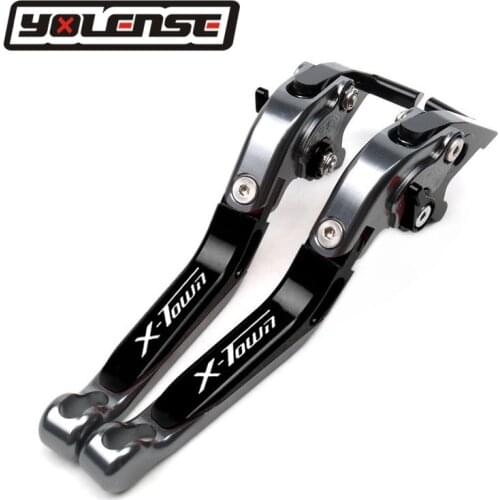 For KYMCO X-TOWN 125i X-TOWN 300i X TOWN 125i 300i Motorcycle CNC Accessories Adjustable Folding Extendable Brakes Clutch Levers