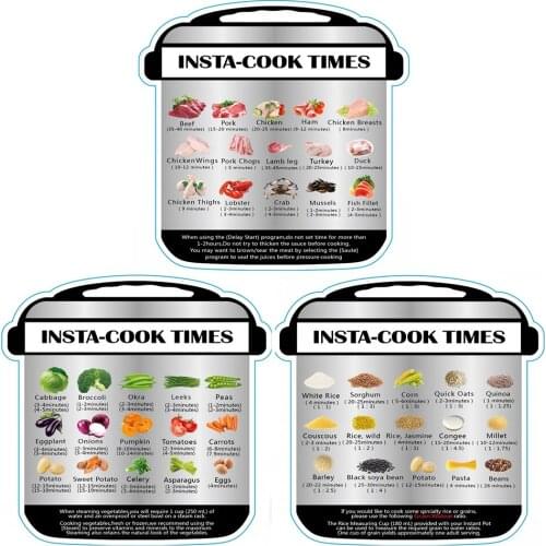 Electric Pressure Cooker Pot Cooking Schedule Magnetic Food Cooking Memo Sticker Accessories
