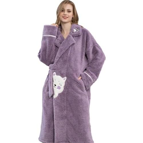J-Bg Pink Women's Warm Robes