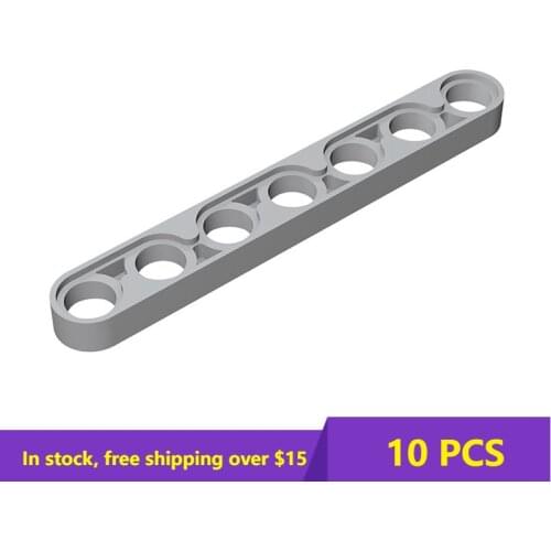 10PCS Bricks 32065 1x7 With Hole Arm (Thin) Creative Building Block Model Kids DIY High-Tech Brick Parts Toy Birthday Best Gifts