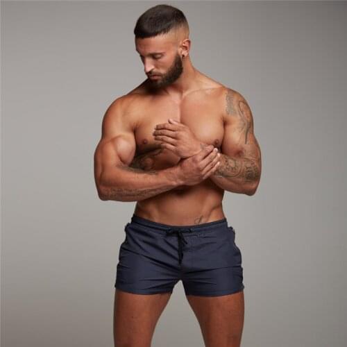 Summer Mens Shorts Soild Shorts Fitness Bodybuilding Shorts Elastic Waist Casual Gyms Shorts Training Sweat Shorts Pants B52