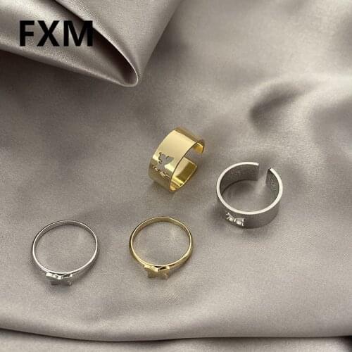 2021 Vintage Butterfly Rings For Women Men Lover Couple Ring Set Open Cuff Engagement Wedding Rings Adjustable Jewelry Bague