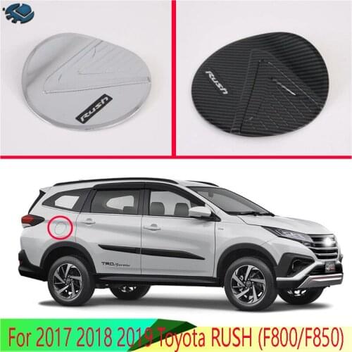 For 2017 2018 2019 Toyota RUSH (F800/F850) ABS Chrome fuel tank cap cover car-styling trim oil fuel cap protective