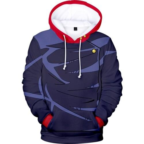 2020 New Jujutsu Kaisen Hoodie Casual Sweatshirt Teenager Men/Women Pullover Hooded Fashion Hip hop 3D Print Streetwear Clothes