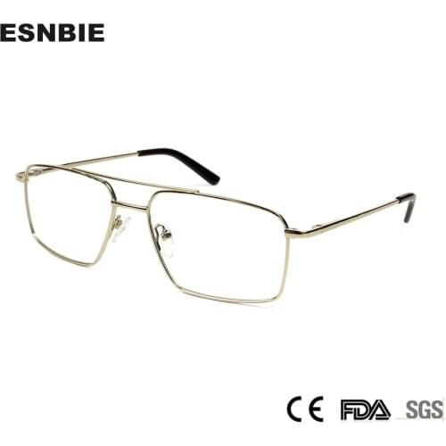 Alloy Glasses Frame Men Square Eyewear Male Myopia Prescription Eyeglasses Frames Pilot Full Optical Glasses Gafas Oculos
