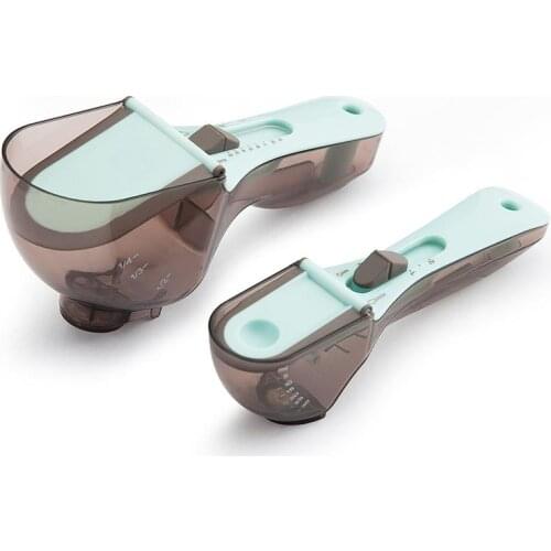 Creative Adjustable Measuring Spoon With Scale Kitchen Accessories Practical Baking Tools Portable And Durable Easy To Clean