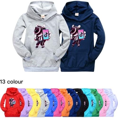 TIK TOK Casual Pocket Sweater for Boys Girls Hoodie Baby Boys Clothes Kids Sweatshirt Toddler Child Clothes Fall Hooded