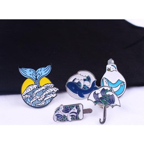 Go Travel ! Adventure Pin Mountain Forest Lakes Earth Explore Nature Enamel Pin Button Badge Brooch Women Men Outdoorsy Gift DIY