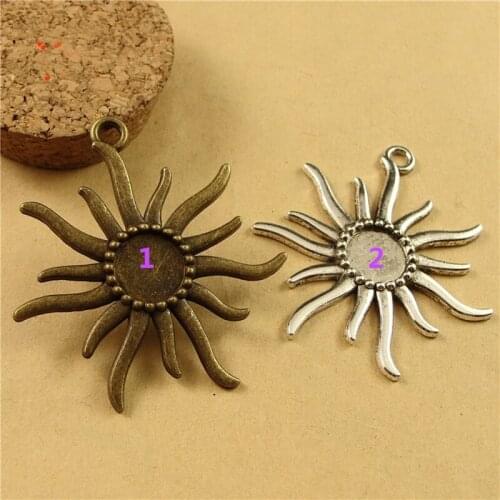 RONGQING 30pcs/lot Sunflower DIY Jewelry Accessories Wholesale 12MM