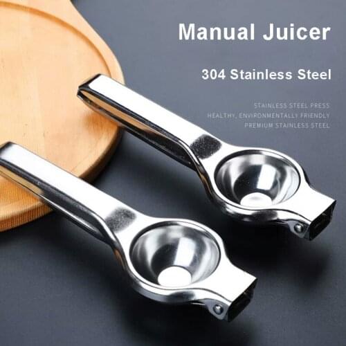 304 Stainless Steel Manual Juicer Lime Fruits Squeezer Hand Pressing Lemon Citrus Orange Juicer Kitchen Tools