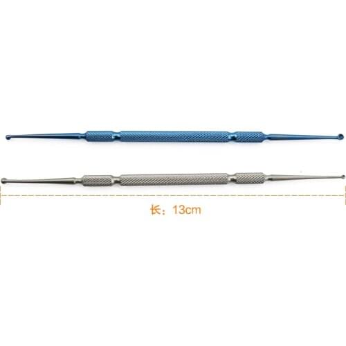 Titanium Double-ended Chalazion Curette Micro ophthalmic eye surgical instrument