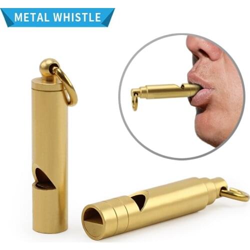 Vintage Brass Survival Whistle Referee Survival Whistle Outdoor Tools