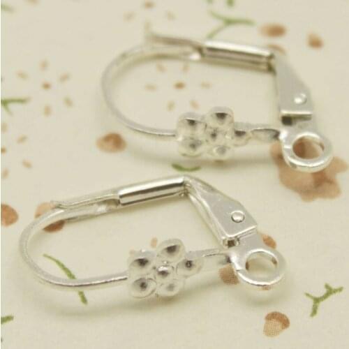 Wholesale 9*17mm Silver Copper Handmade Beading Earring Hooks DIY Earring Jewelry Making Accessories Findings Material PJ-10