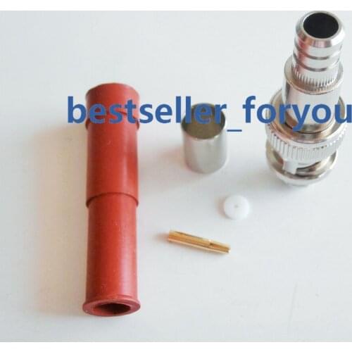 1Pcs Connector SHV 5000V 5KV RP*BNC Male Q9 Crimp RG6 High Voltage Power Audio Speaker