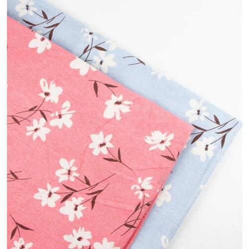 150cm x 50cm DIY Floral print patchwork fabric cloth table cloth curtain cotton napkin linen cloth for crafts home textile